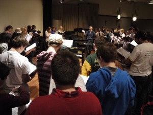 Brian Kittredge Rehearsing _Voices of Freedom_ in BirminghamAL